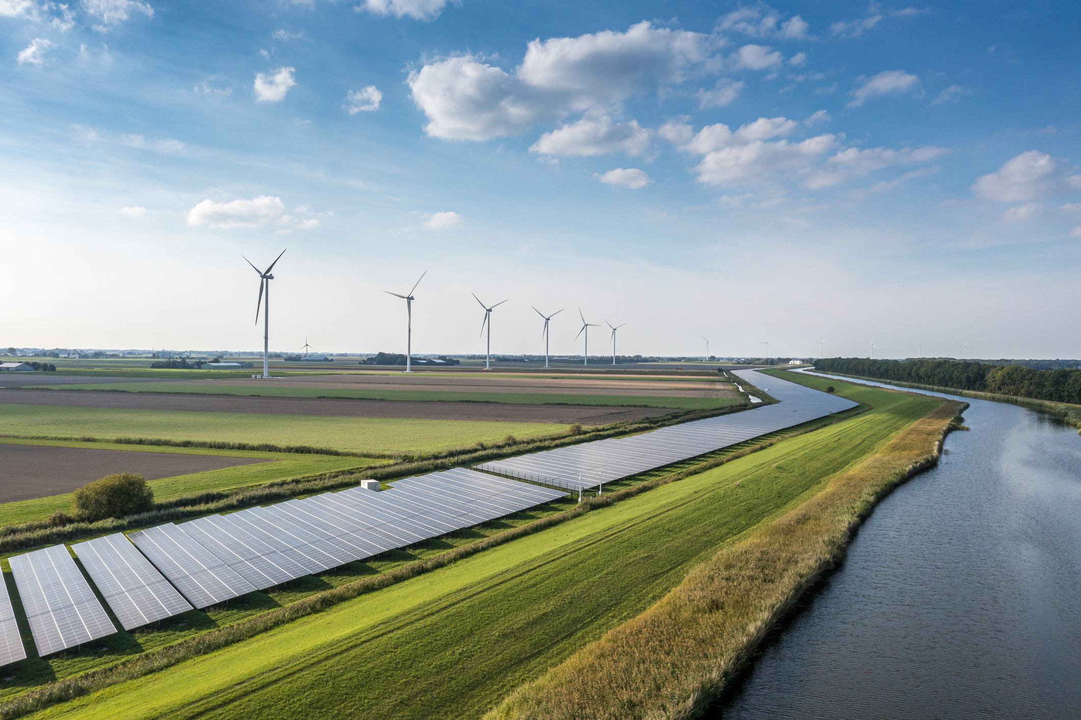 Wind, sun and water energy