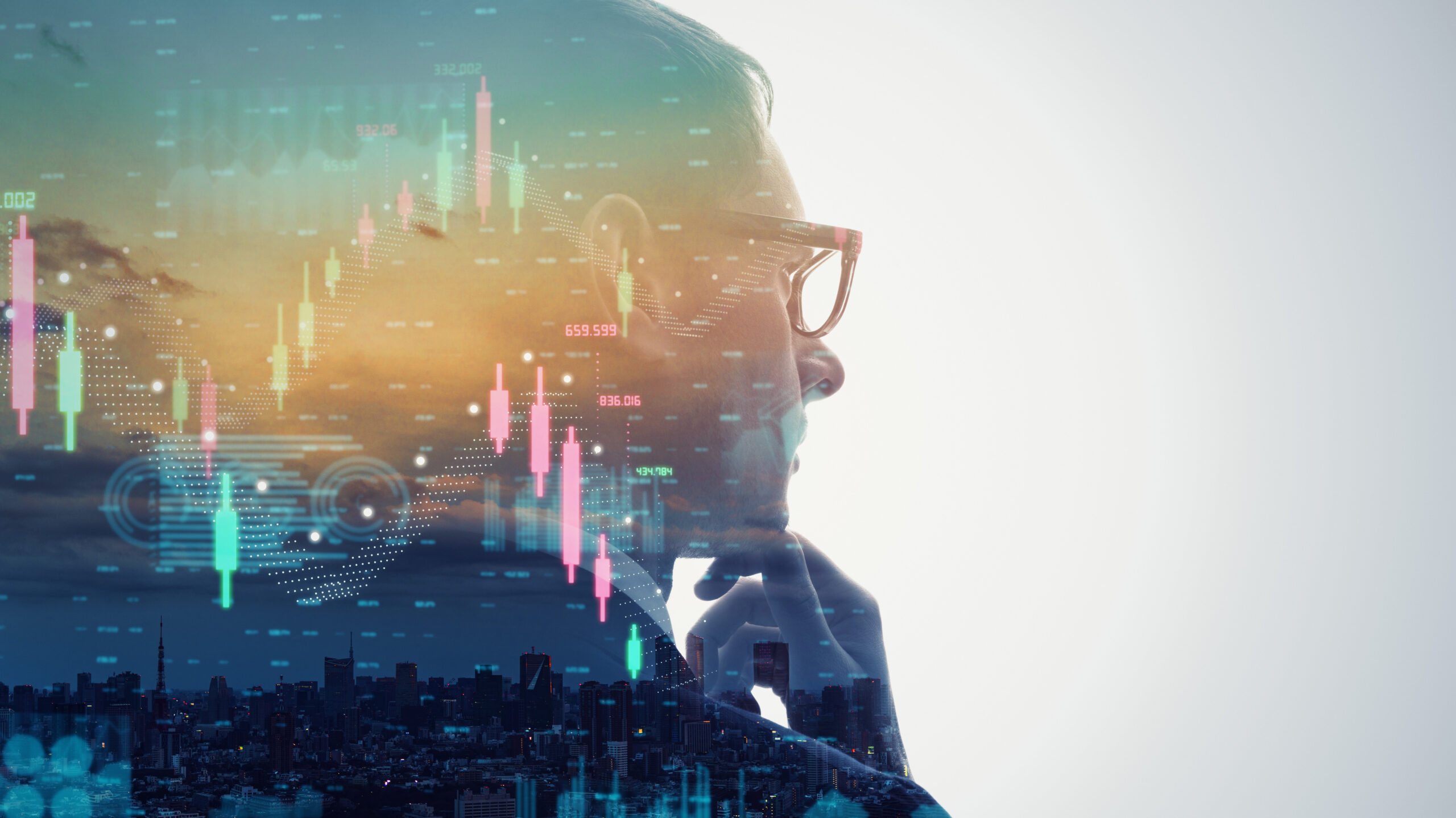 Financial technology concept.