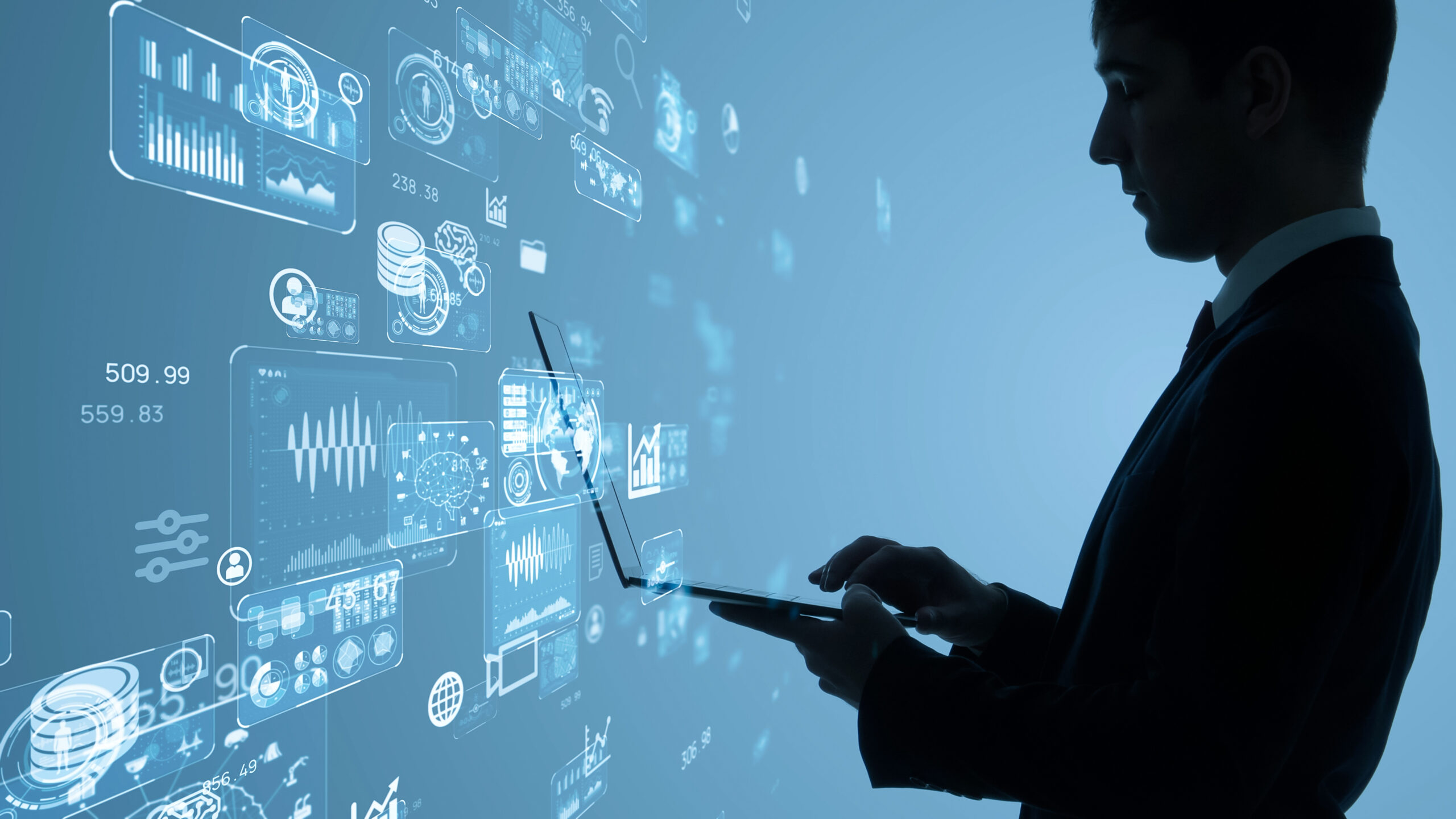 Business,And,Technology,Concept.,Communication,Network.,Gui,(graphical,User,Interface).