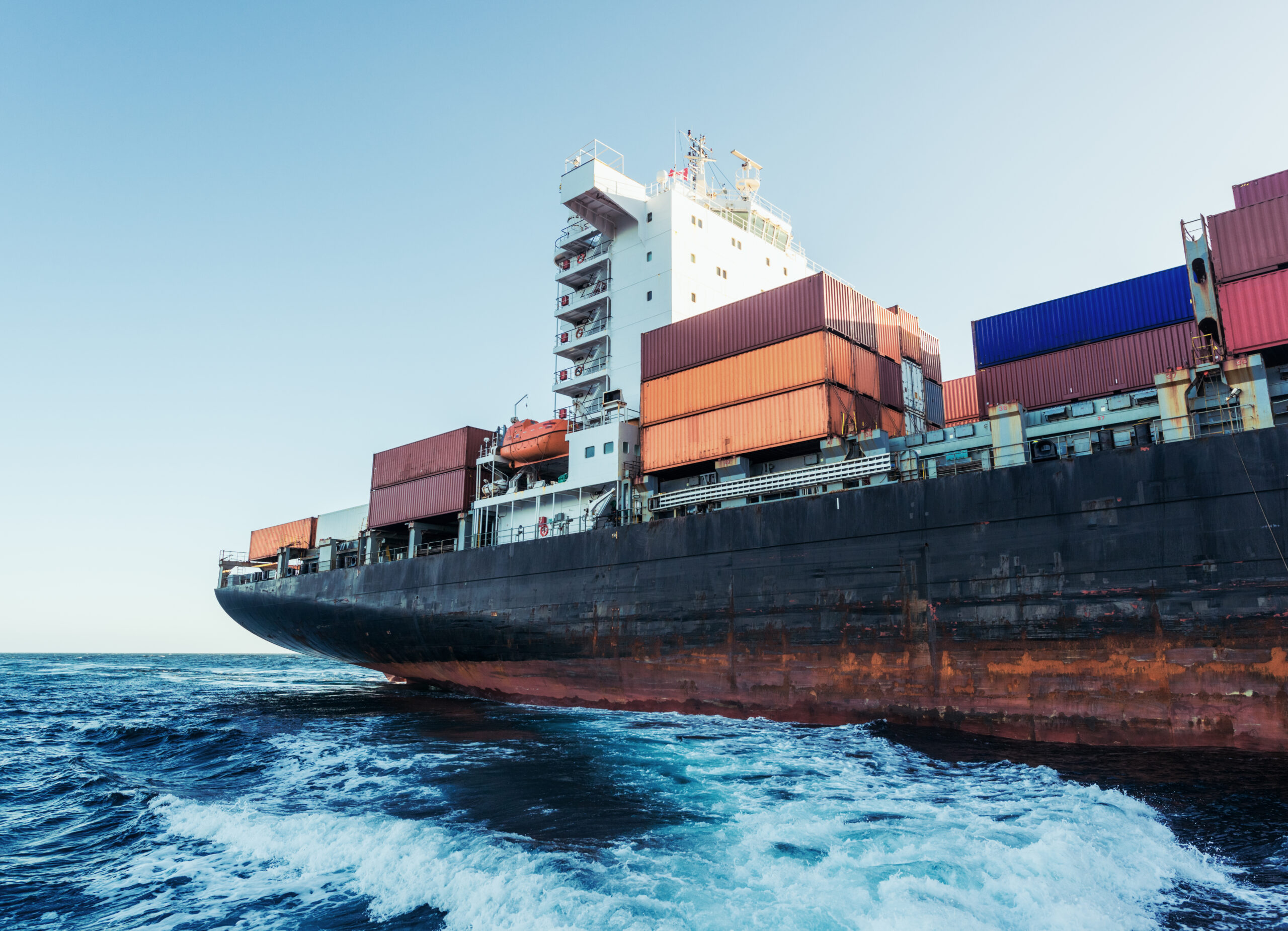 Container Ship on the Atlantic