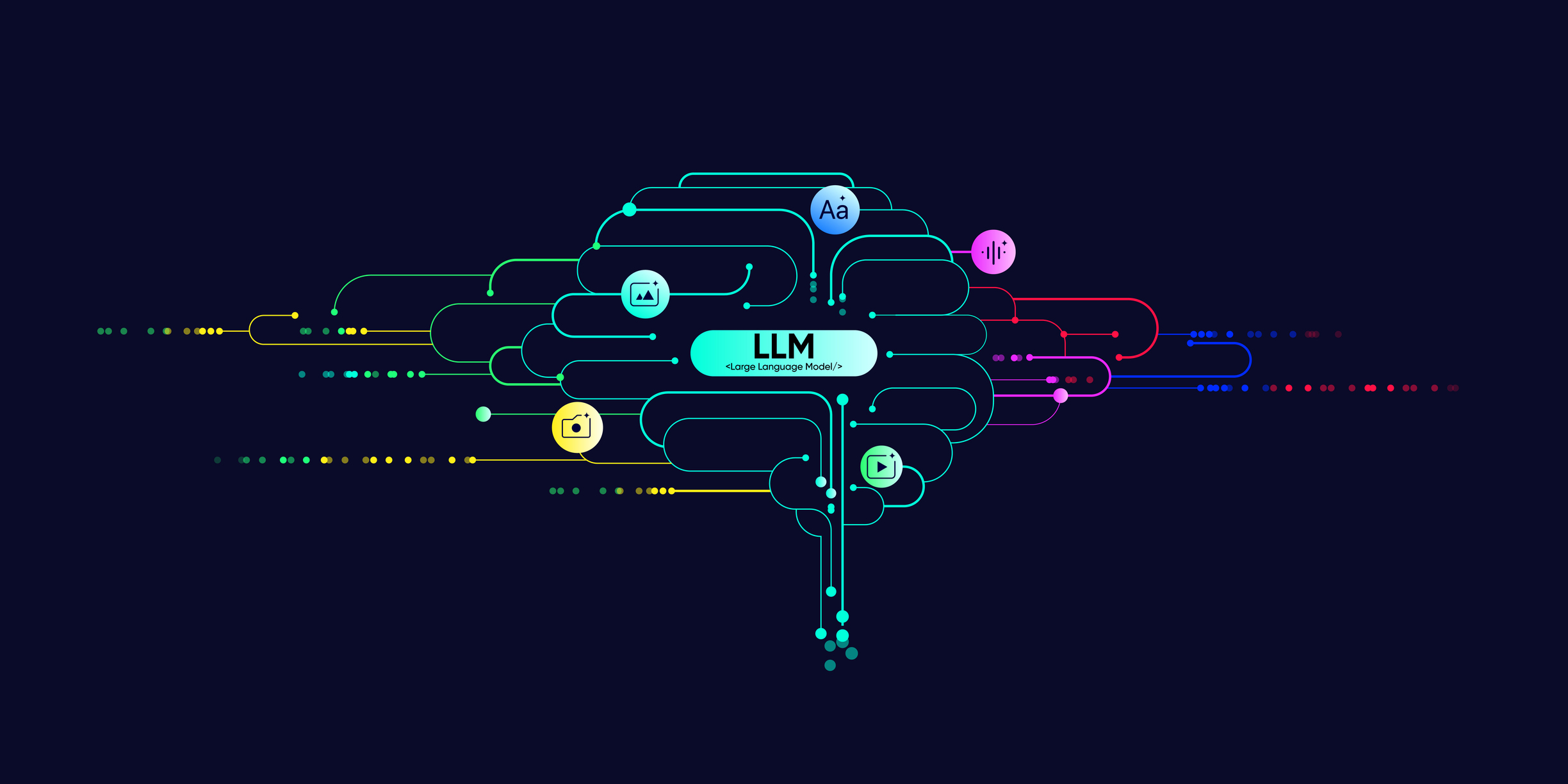 Illustration of abstract stream
